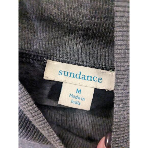 SUNDANCE Women's Size Medium Gray Mock Neck Long Sleeve Pullover Top Shirt - Picture 7 of 9